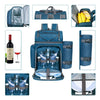 Picnic Set Backpack with Insulated Cooler for 2 Person Blue