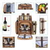 Picnic Set Backpack with Insulated Cooler for 2 Person Vintage Brown