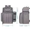 Picnic Set Backpack with Insulated Cooler for 2 Person Gray