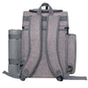 Picnic Set Backpack with Insulated Cooler for 2 Person Gray