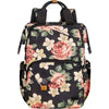 Erdmännchen Laptoptasche &amp; Reiserucksack Schwarz Floral 