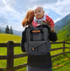 Wallababy Baby Wickeltasche Rucksack Schwarz 