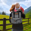 Wallababy Baby Wickeltasche Rucksack Grau 