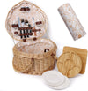 Hap Tim 2 Person Heart Wicker Picnic Basket Set