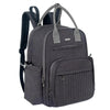 Black backpack diaper bag